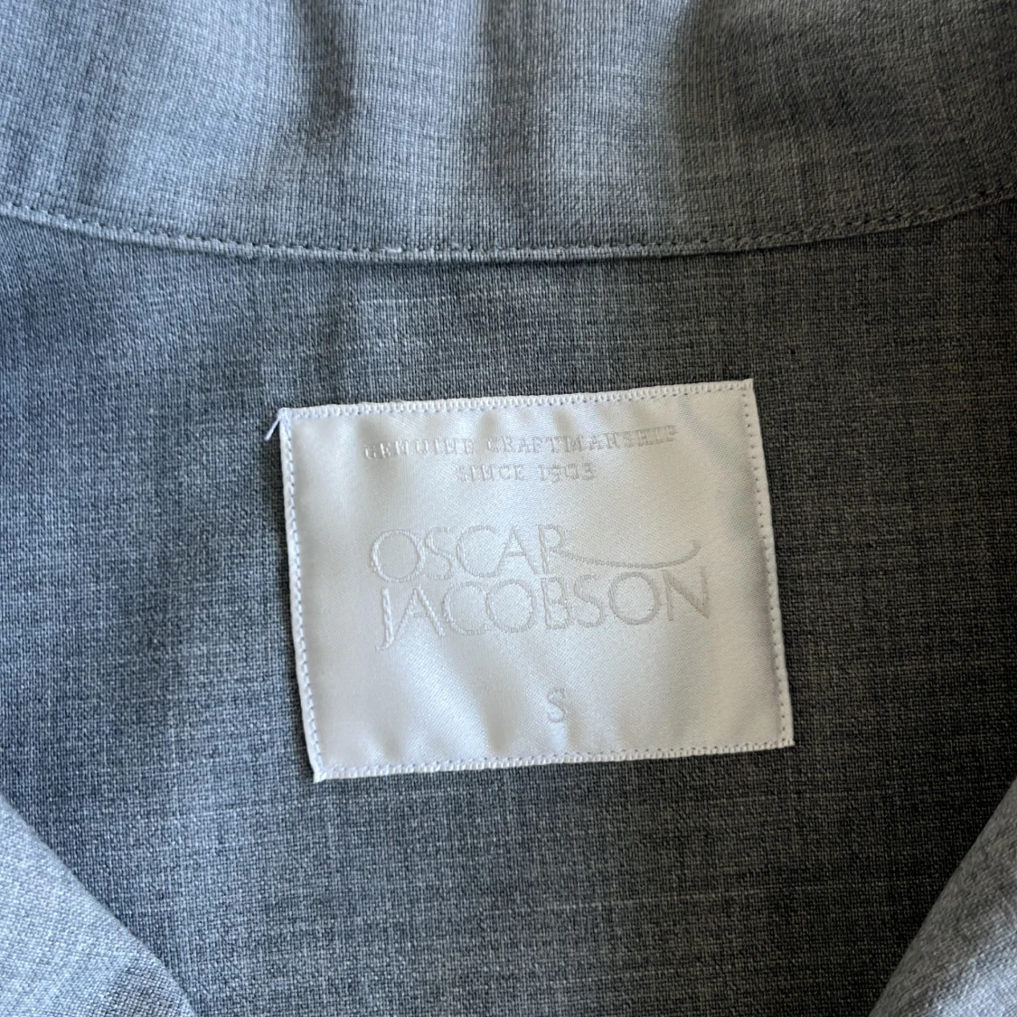 Grå overshirt från Oscar Jacobson S - 2