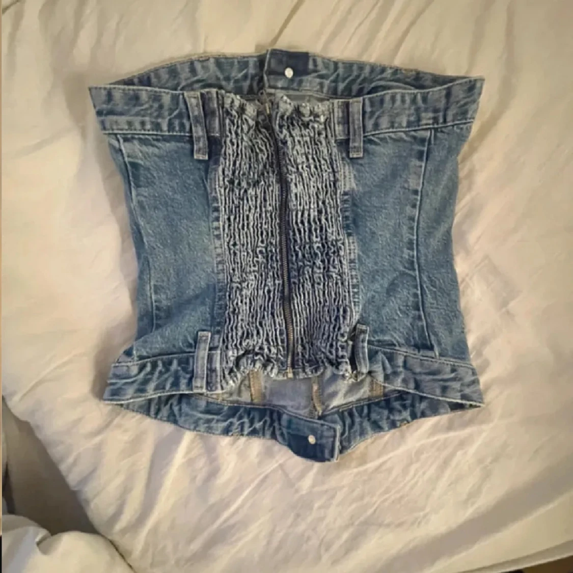 Jeans tubtopp från Zara - 1
