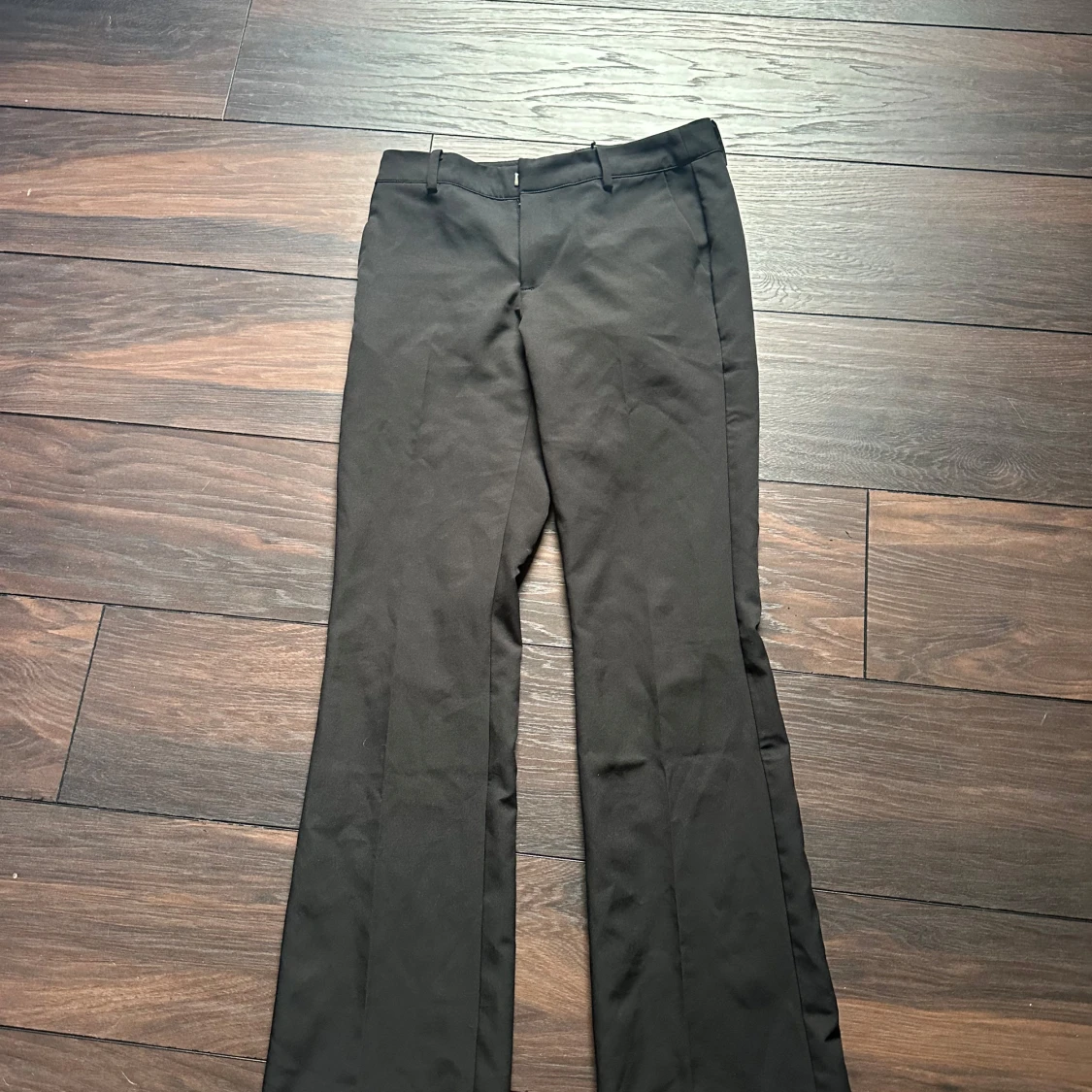 Svarta kostymbyxor med rak passform - 3