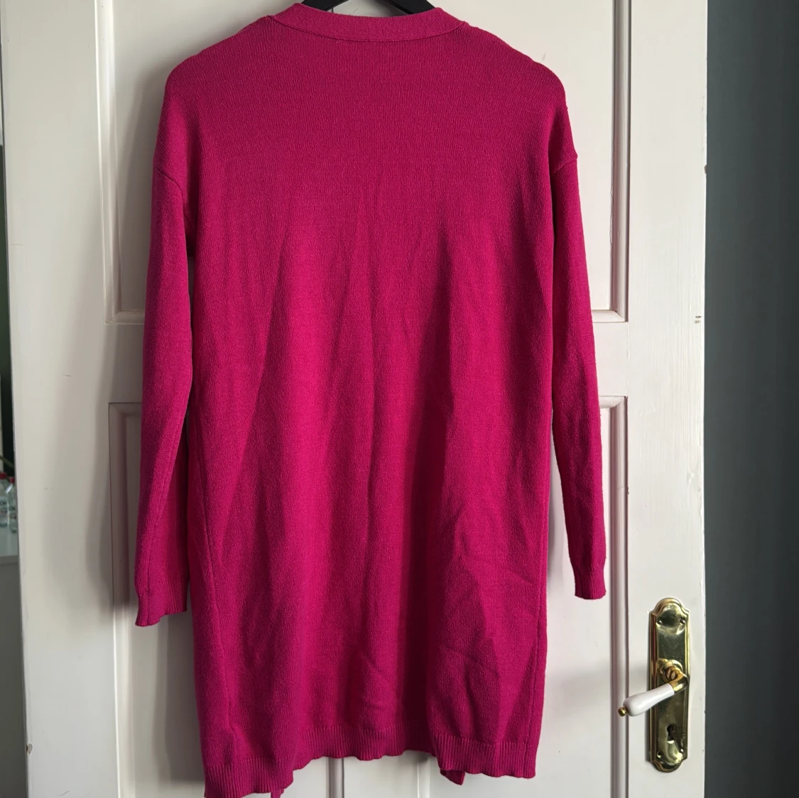 Ceriserosa stickad kofta från Name It - 1