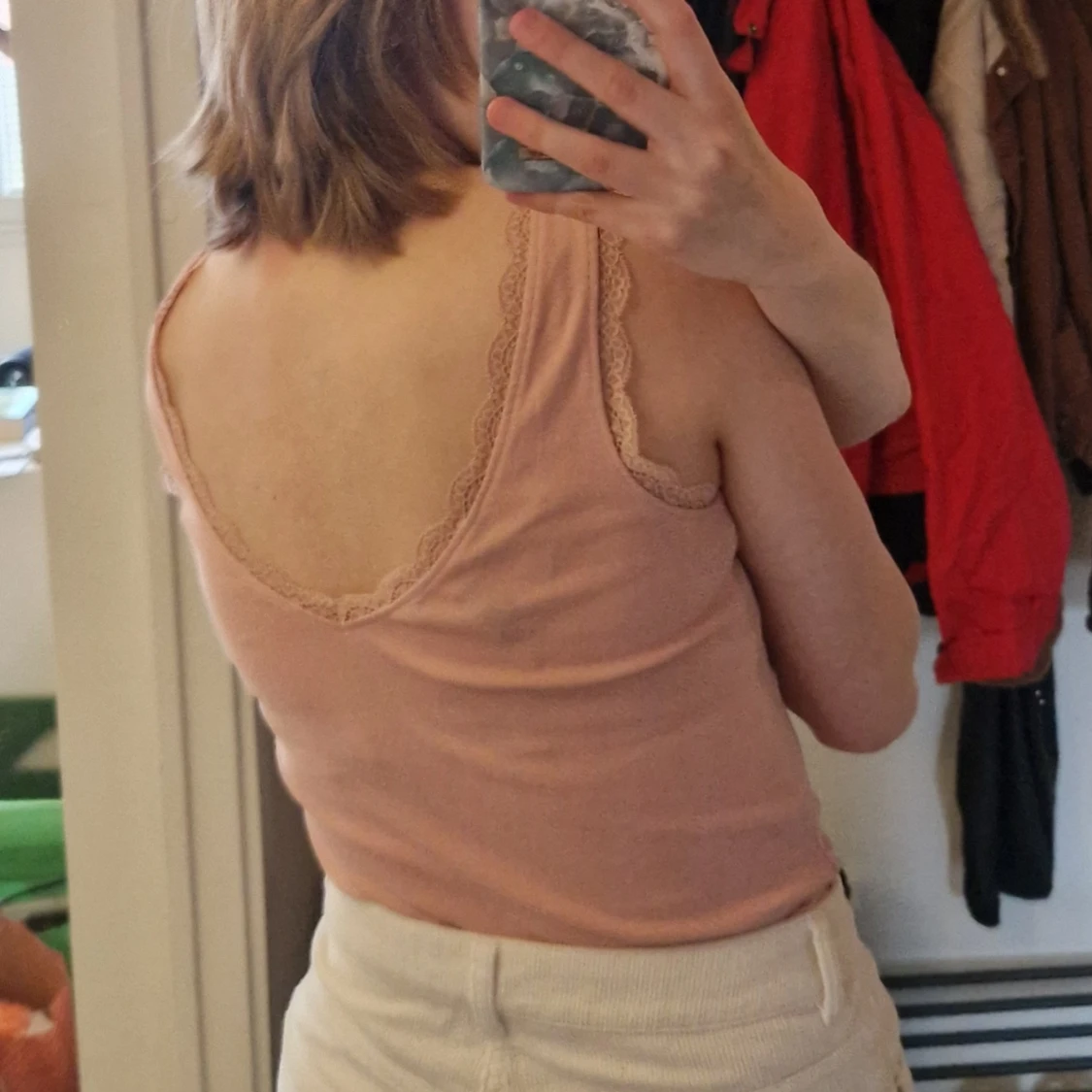 Rosa linnetopp med spets från Asos - 2