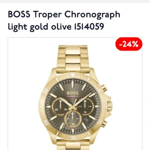 Klocka  - Hej vill sälja en guldig hugo boss klocka, använt den väldigt få gånger då jag köpt en ny klocka. 