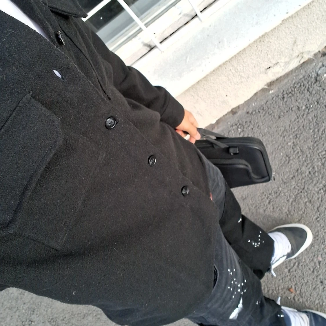 Svart overshirt från H&M - 1