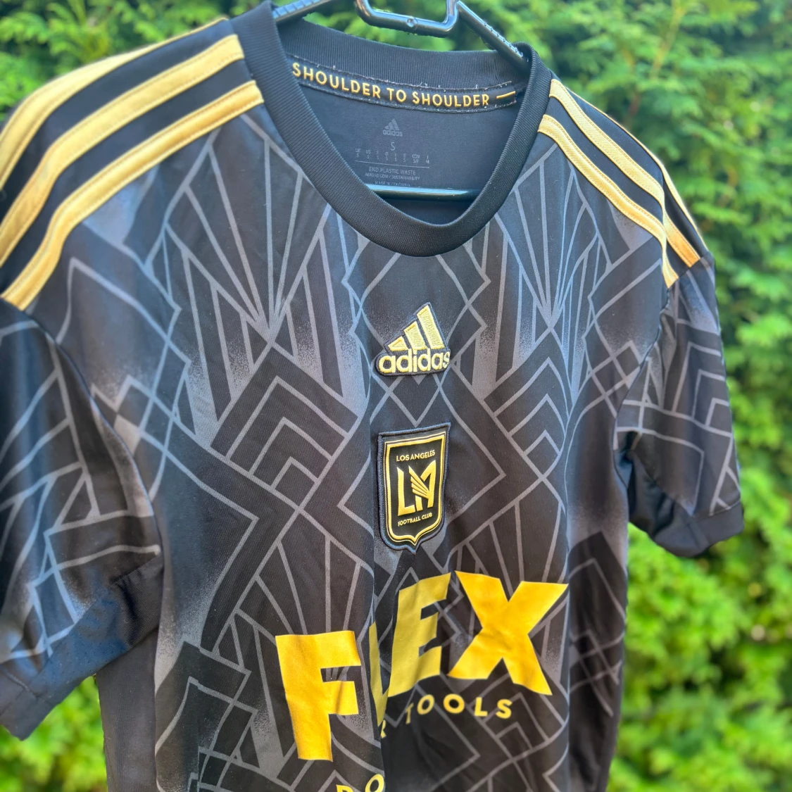 LAFC Adidas svart/guld matchtröja S - 3