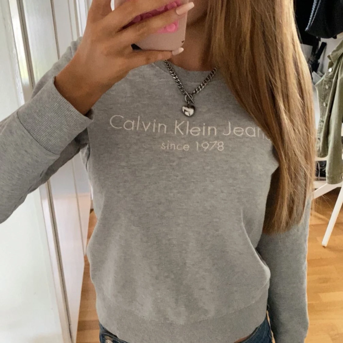 Grå Calvin Klein Jeans sweatshirt