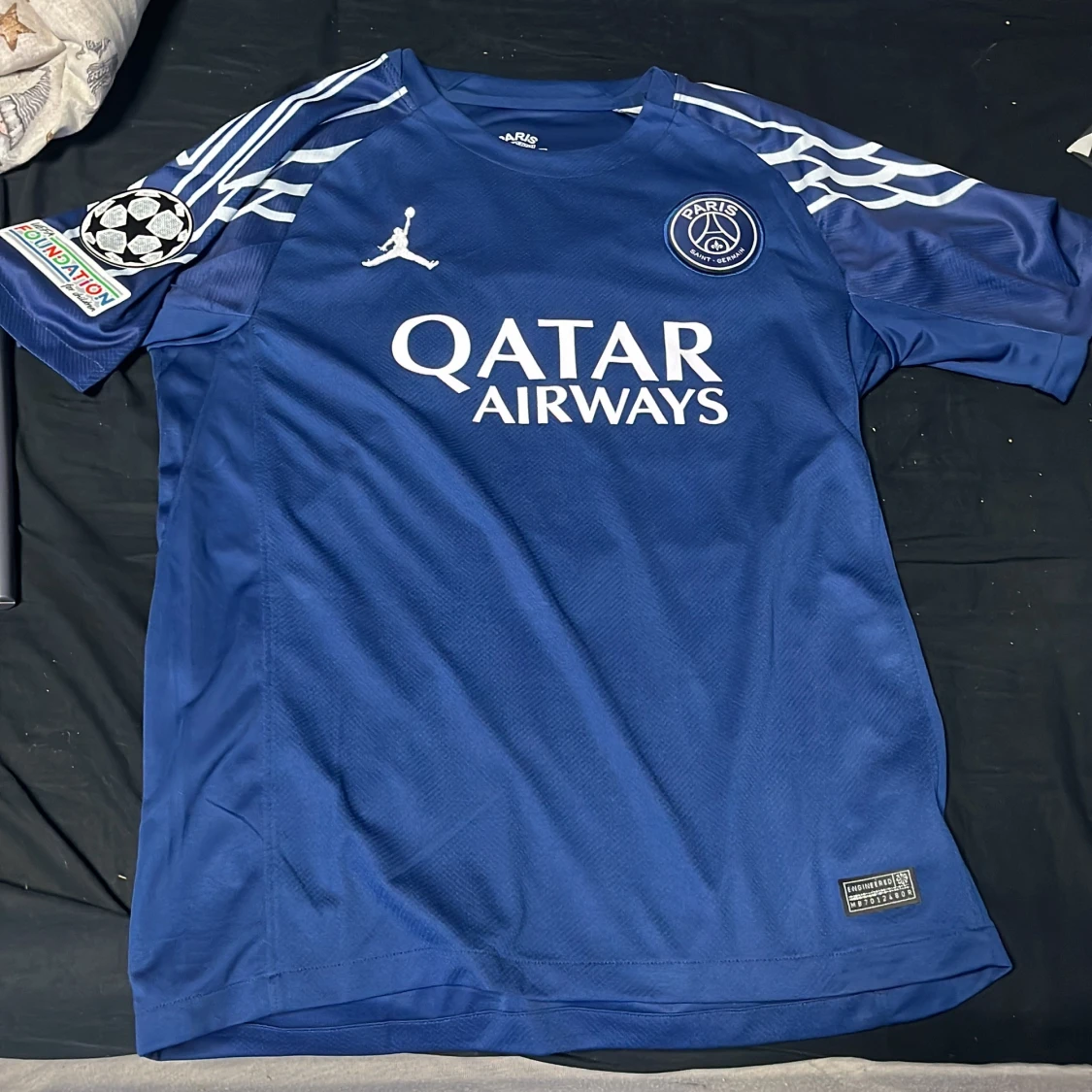 PSG x Jordan blå matchtröja D.Doué 14