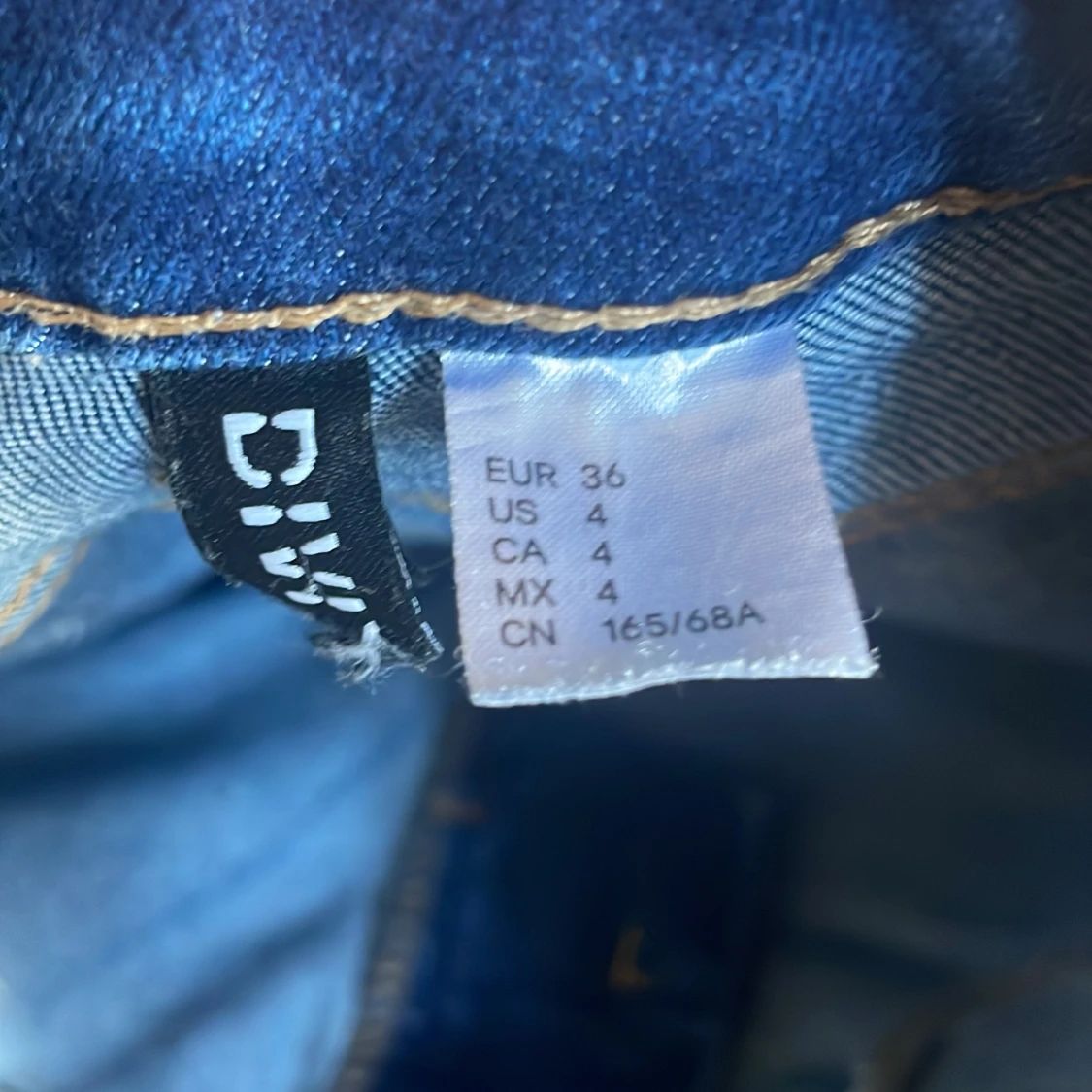 Lågmidjade/midwaist Blå bootcut jeans - 4