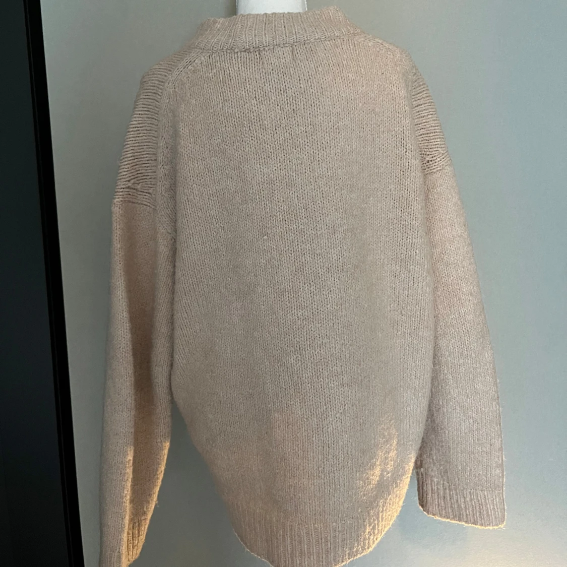 rosa stickad tröja - 2