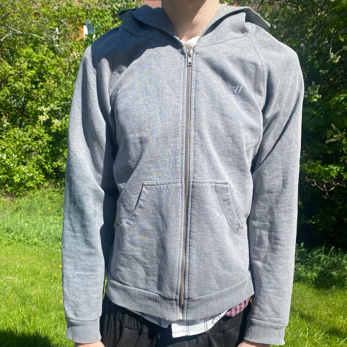 long zipper zip-hoodie - 1