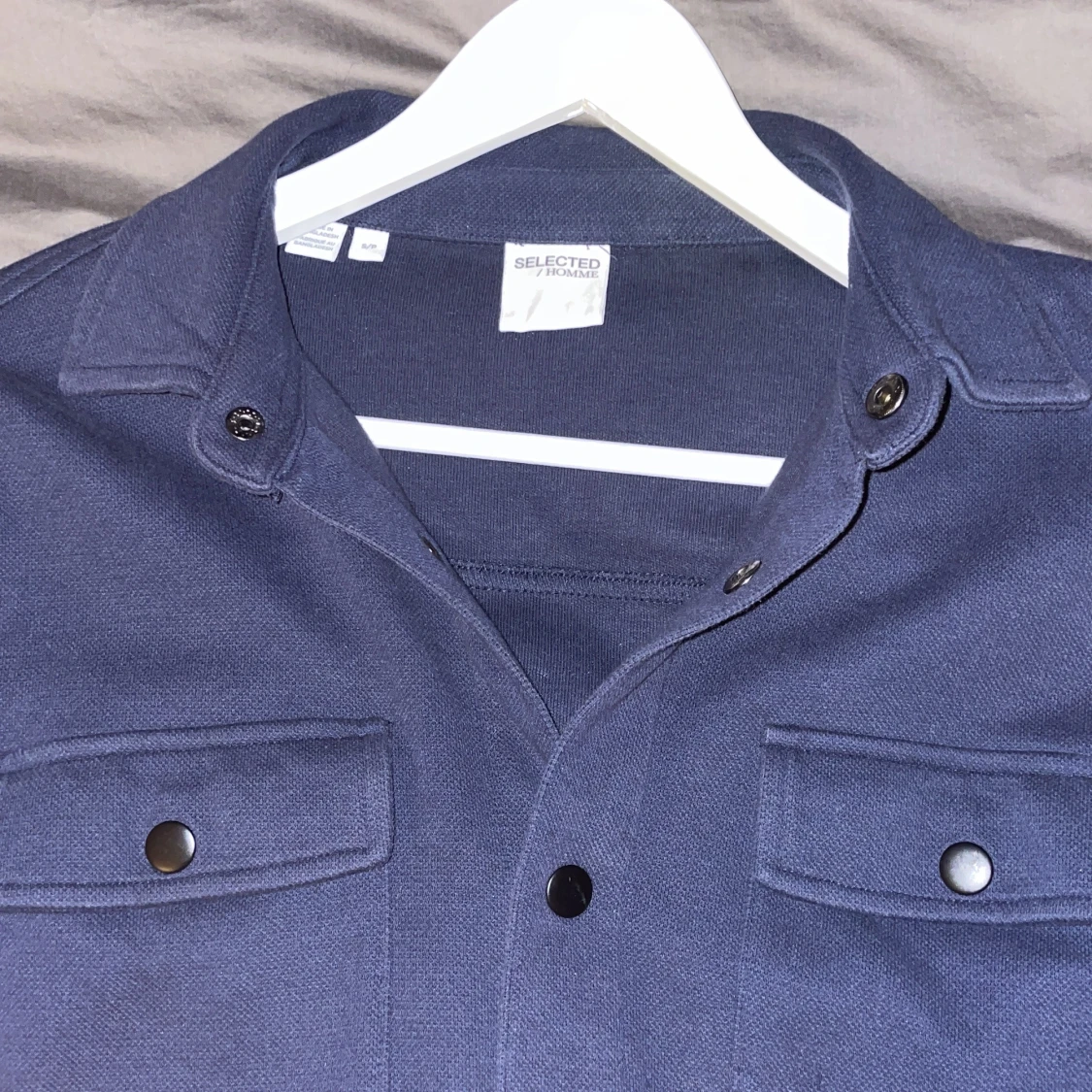 Mörkblå overshirt från Selected Homme - 1
