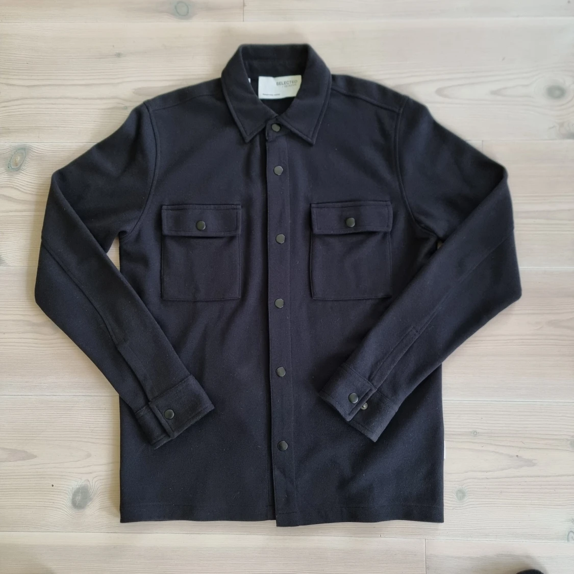 Svart overshirt från Selected Homme