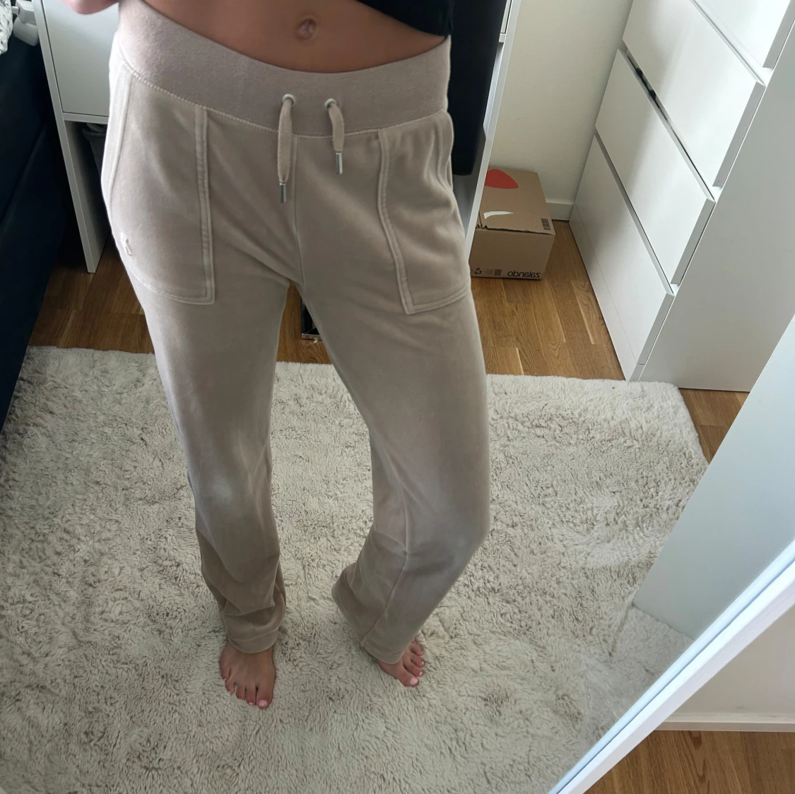 Beige mjukisbyxor Juicy Couture XS