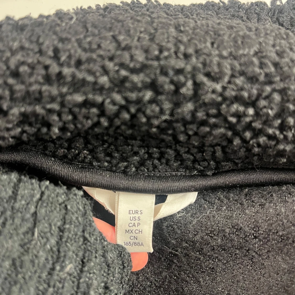 Svart teddyjacka hm - 2