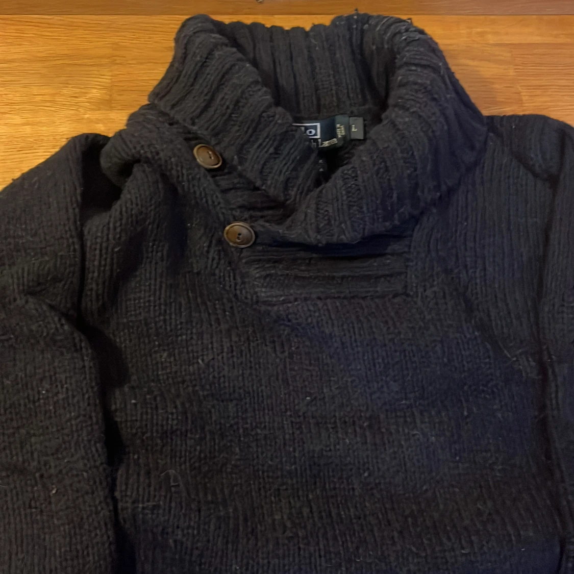 Blå stickad halsduk från Polo Ralph Lauren - 2