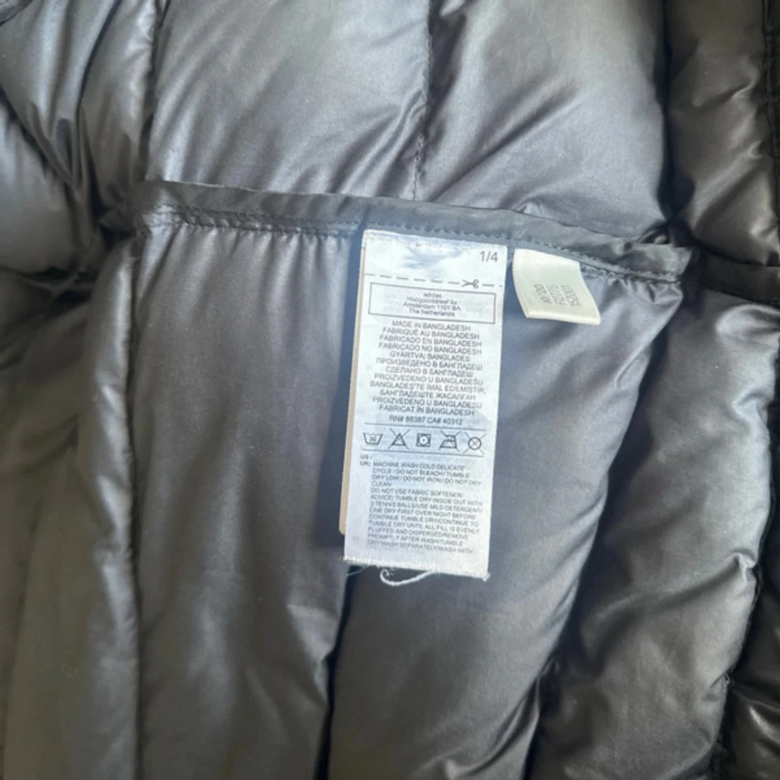 Svart pufferjacka från Adidas XS - 2