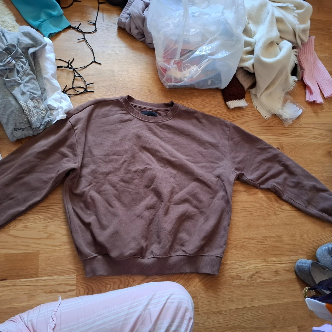 Brun sweatshirt från Lager 157