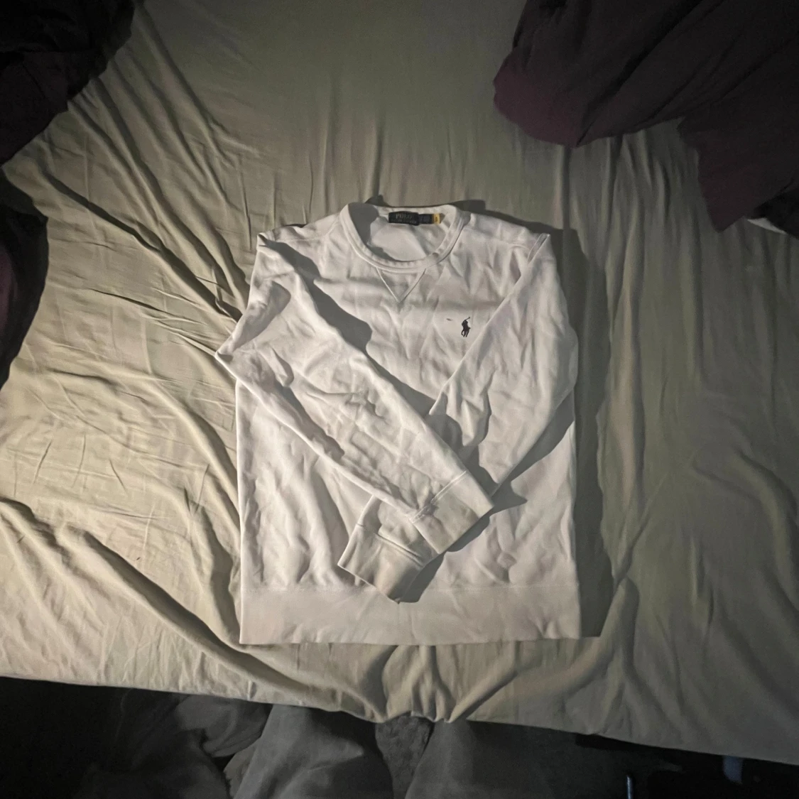 Vit långärmad tröja från Polo Ralph Lauren