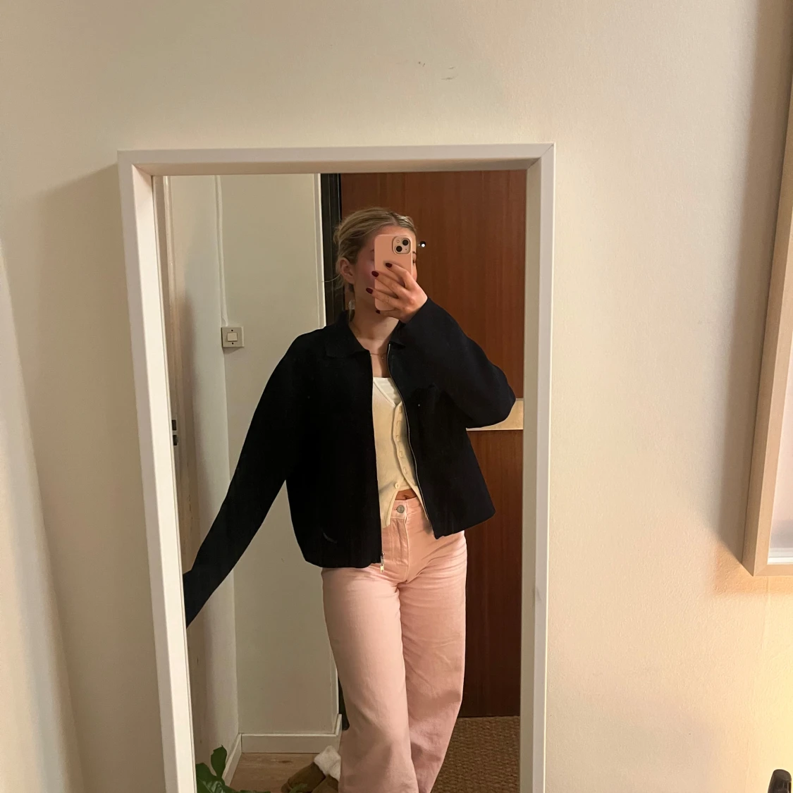 Marinblå jacka från Åhléns - 1