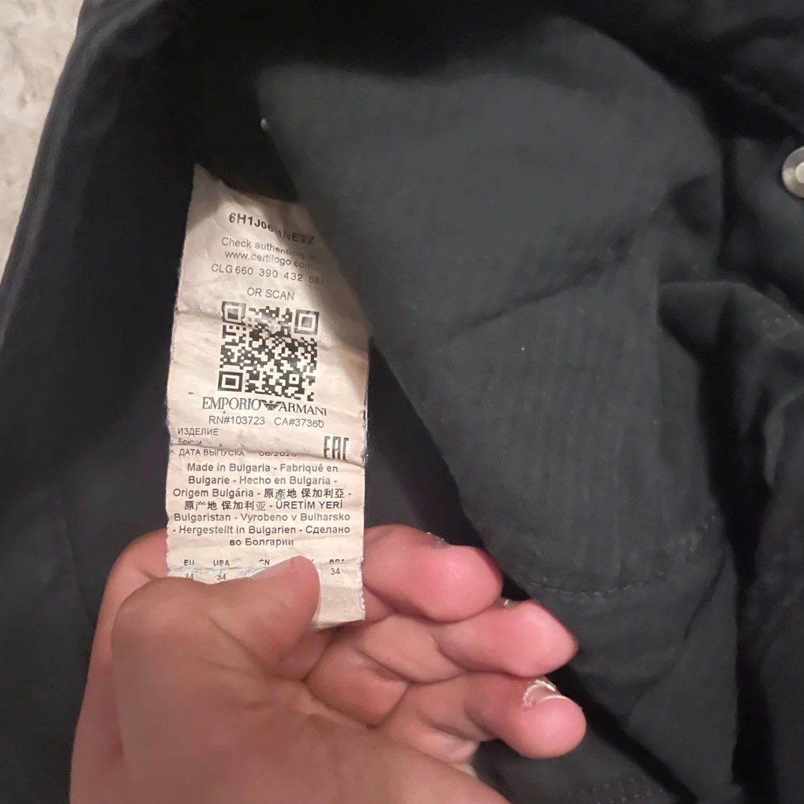 Svarta byxor från Emporio Armani