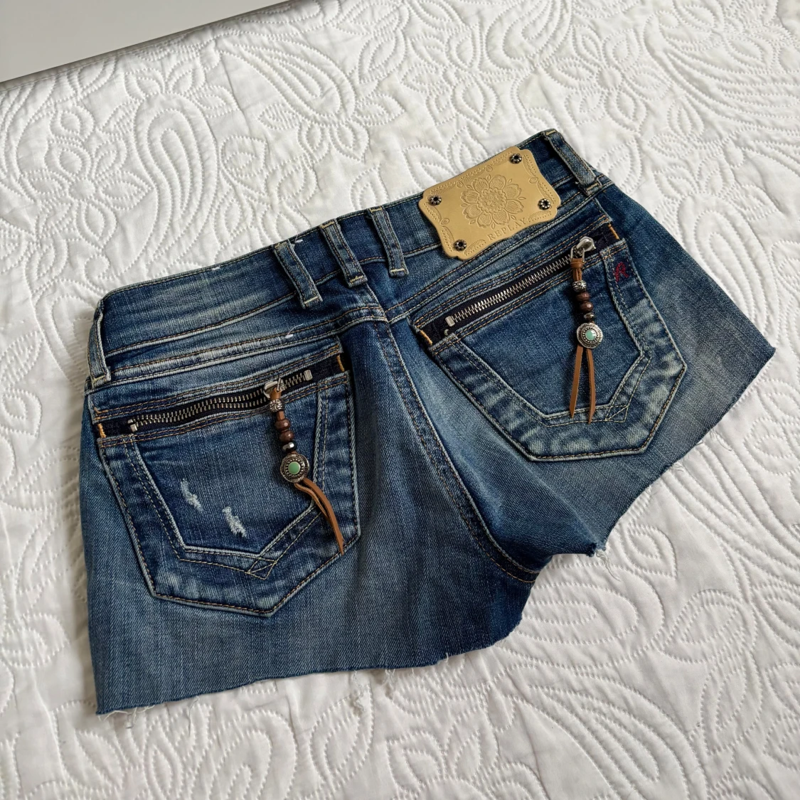 Vintage lågmidjade shorts - 1