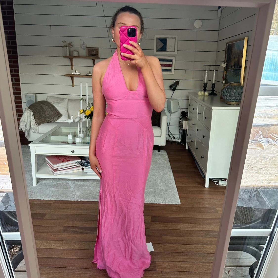 Rosa långklänning från Adoore  - 1