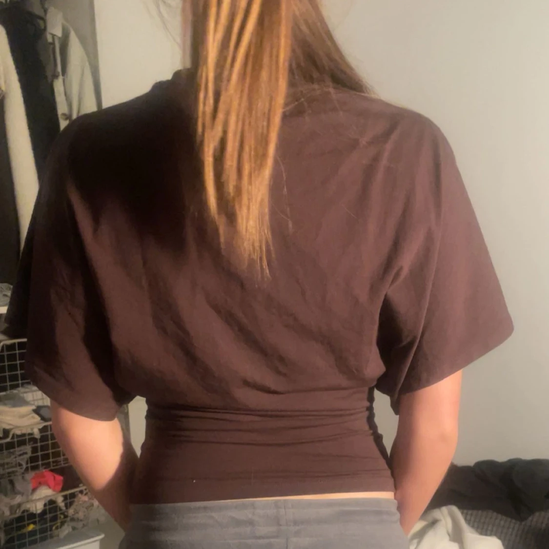 Brun croppad topp - 1