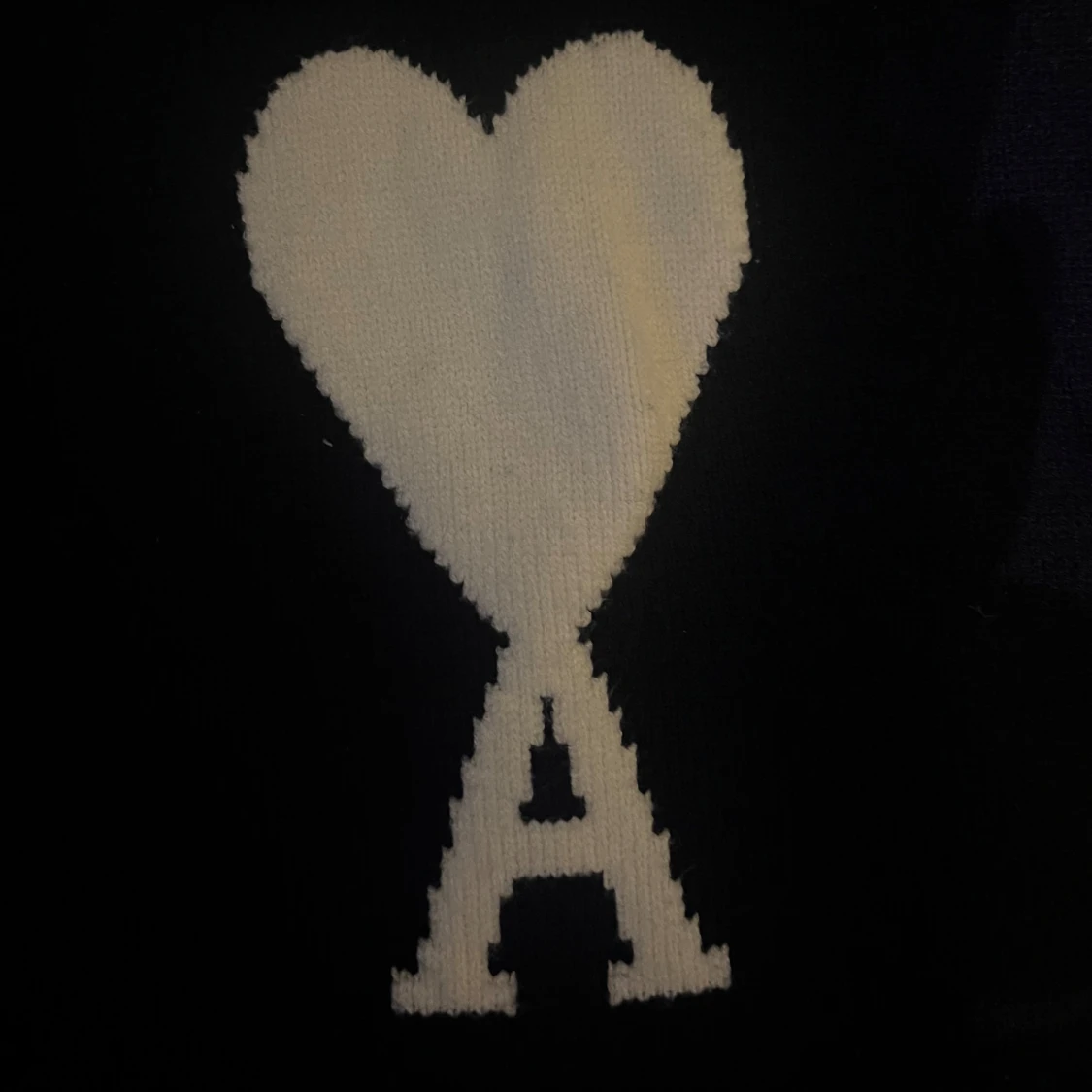 Mörkblå stickad tröja från Ami - 4