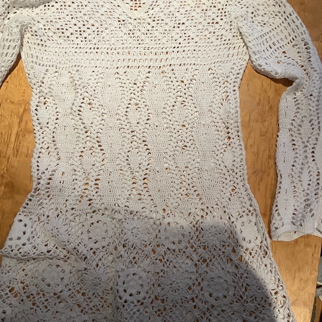 Vit virkad klänning från Paon