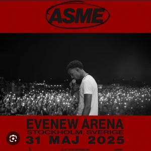 ASME konsert den 31 maj - Säljer flera biljetter till Asmes konsert i Stockholm den 31maj. Hör gärna av er vid intresse. Pris kan diskuteras❤️