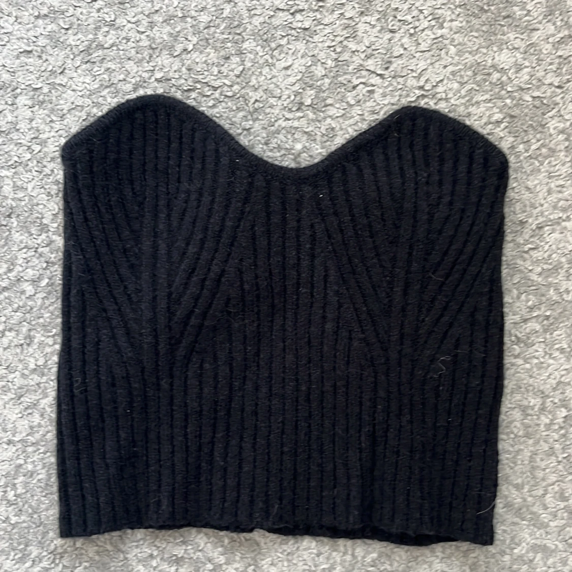 Svart ribbad tubtopp från SHEIN