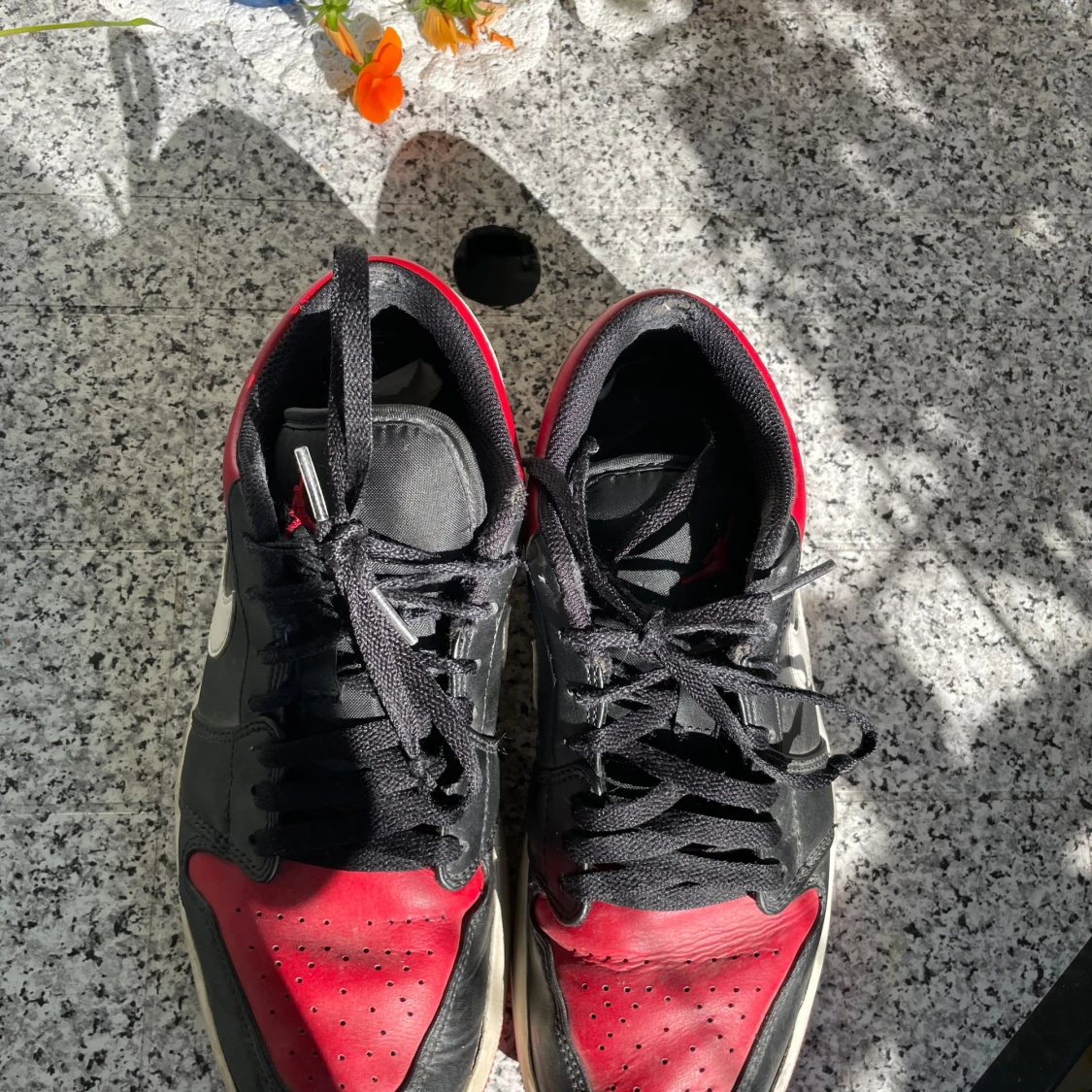 Nike Air Jordan 1 Low svart/röd - 4