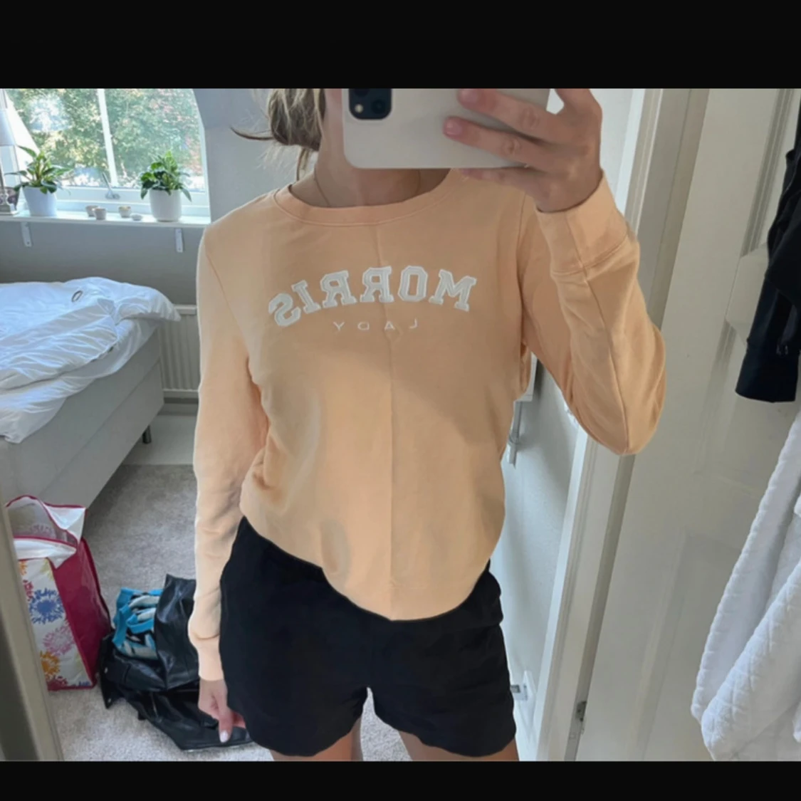 Persikofärgad sweatshirt Morris Lady S