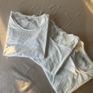 Vit t-shirt från Basic You - Säljer en klassisk vit t-shirt från Basic You i ekologisk bomull. Perfekt basplagg med rund hals och korta ärmar. Skön och enkel att matcha med allt. Passar perfekt för en avslappnad stil.  Säljs bara ihop!⚠️