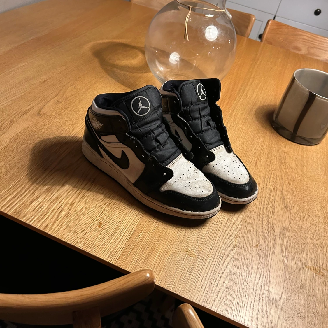 Svartvita Nike Air Jordans - 1