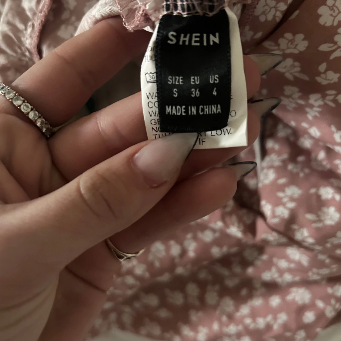 Brun blommig klänning från Shein - 3