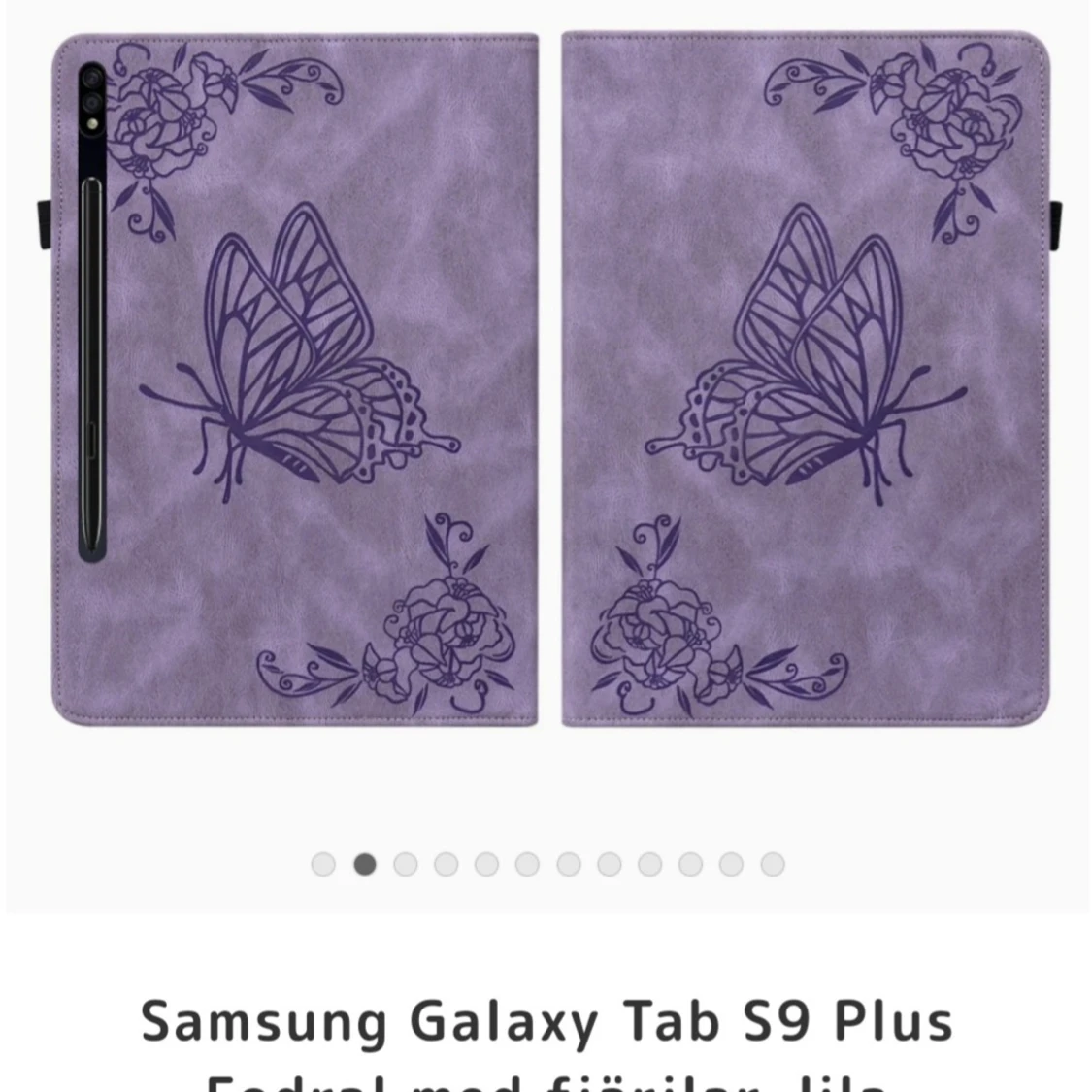 Lila fodral till Samsung Galaxy Tab S9 Plus