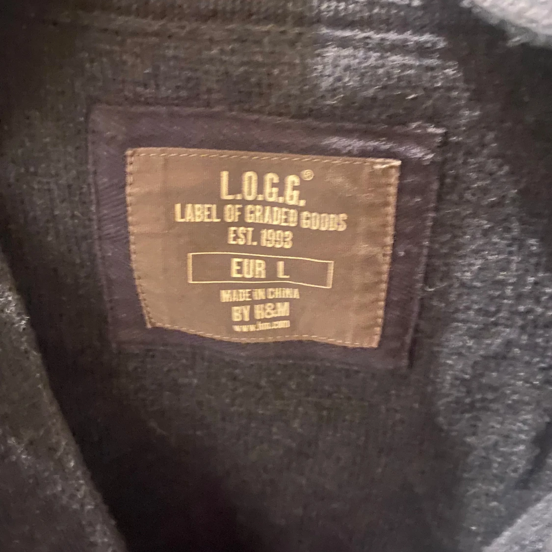 Mörkblå kofta från L.O.G.G. H&M - 1