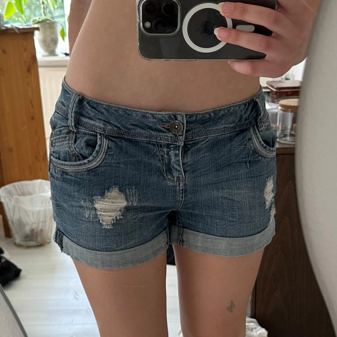 Lågmidjade shorts - 1