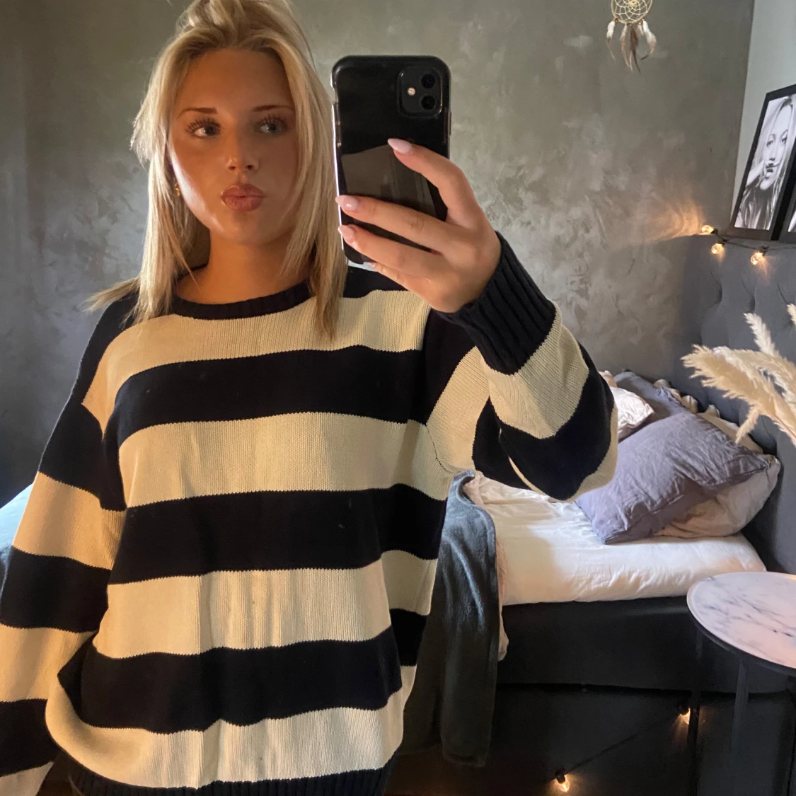 Randig stickad tröja Brandy Melville - 1