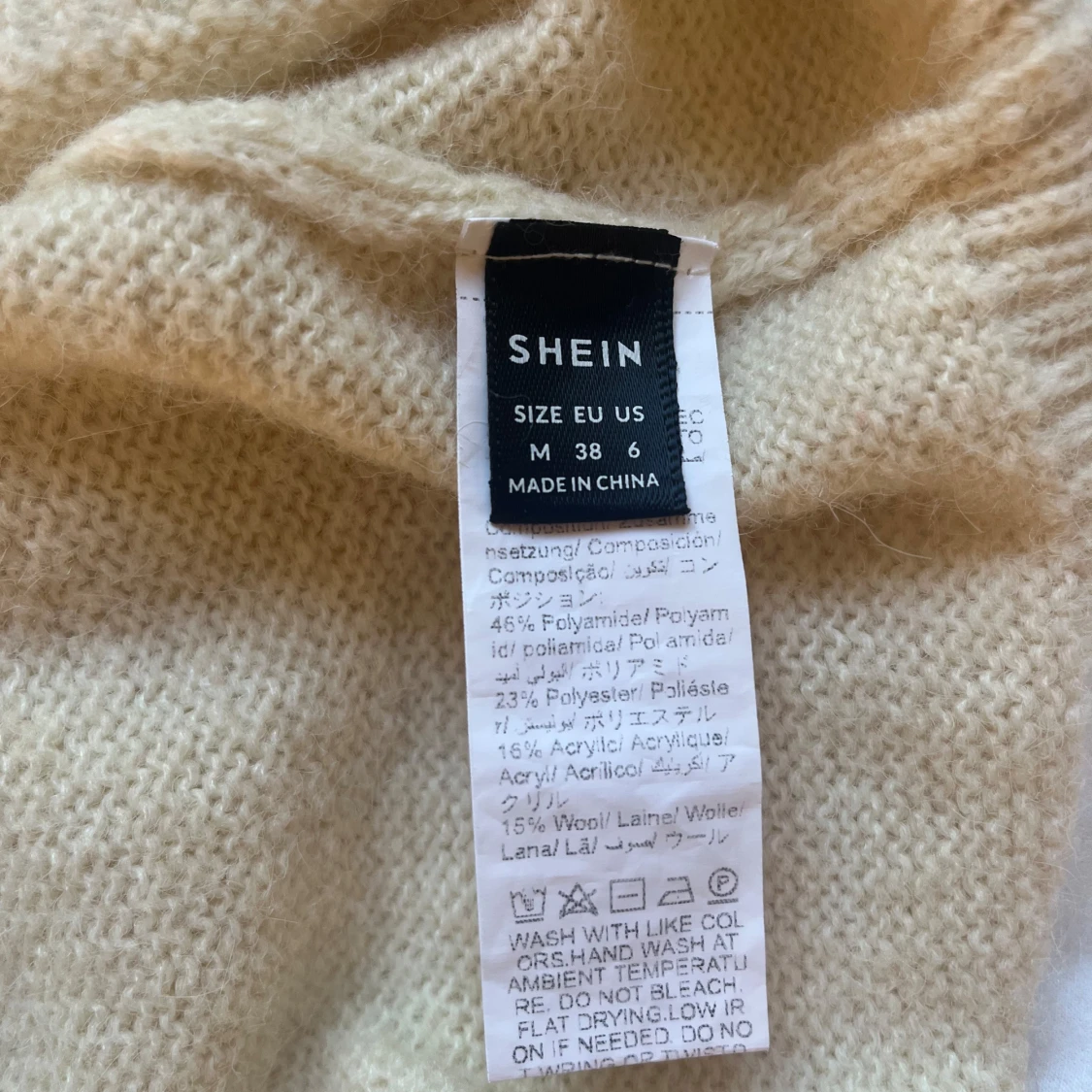 Beige stickad kofta  - 3