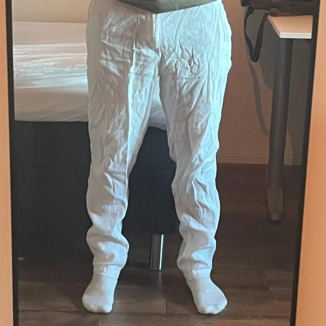 Vita Linnebyxor Zara