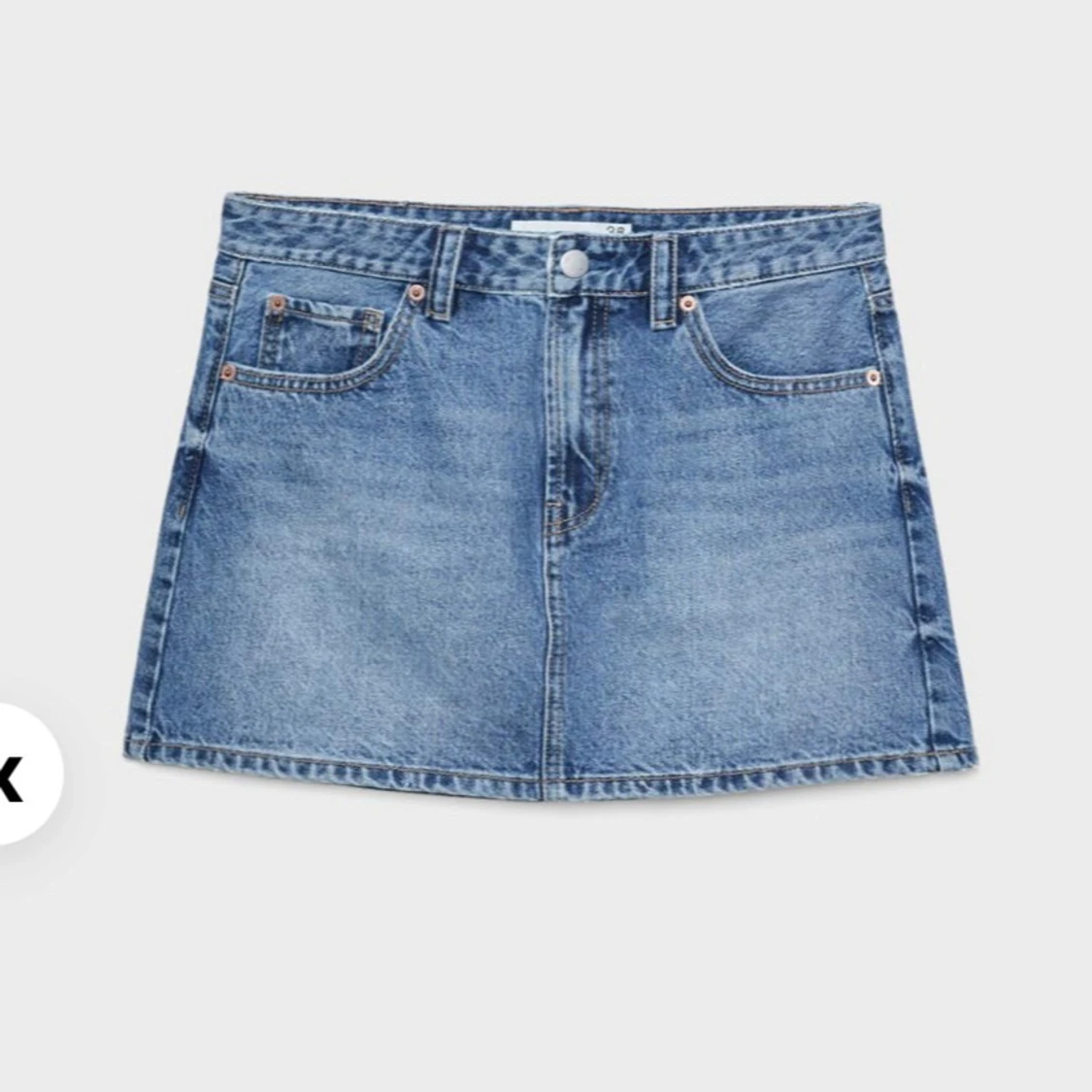 Blå jeanskjol från Stradivarius - 2