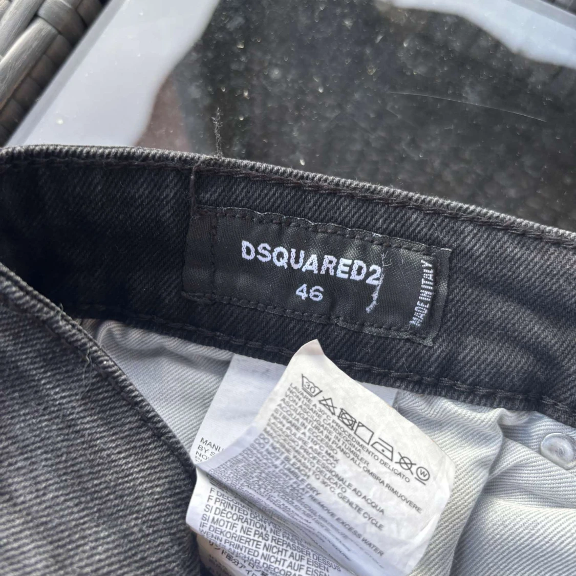 Svarta jeans från Dsquared2, stl 46 - 2