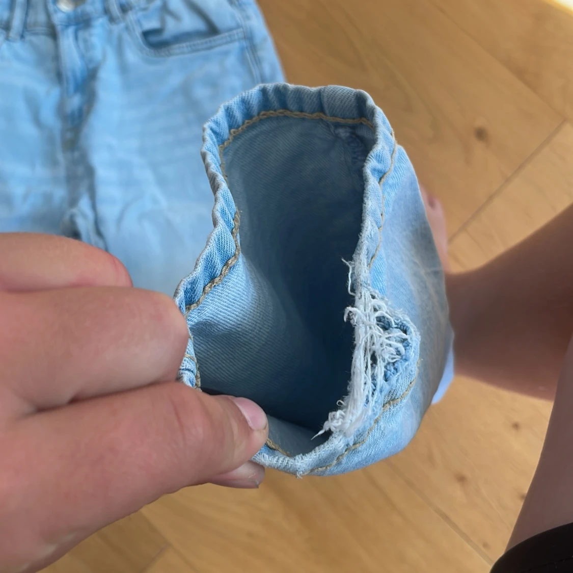 Ljusblå jeans från Lindex, strl 158 - 3