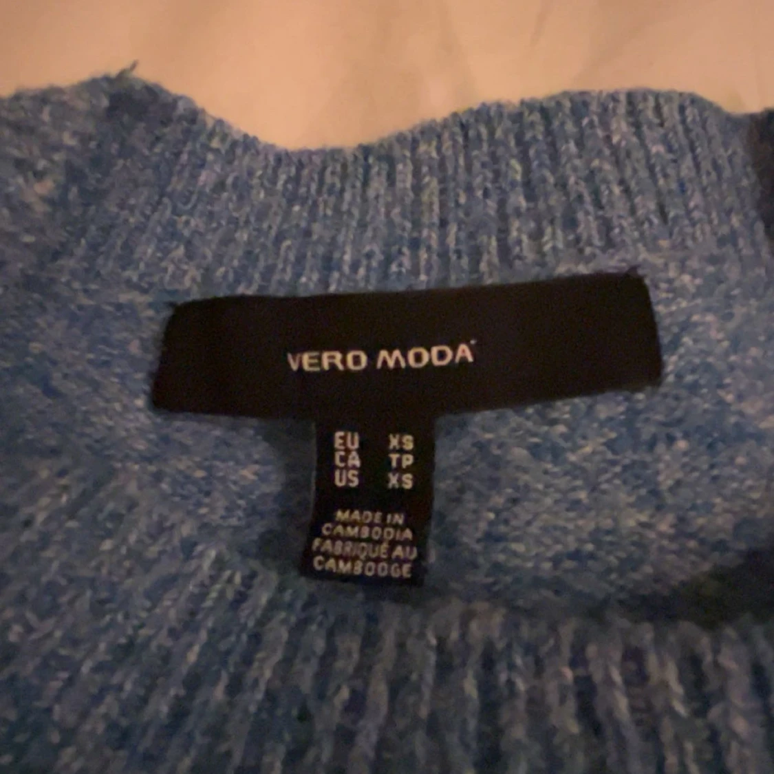 Blå stickad tröja vero moda  - 2