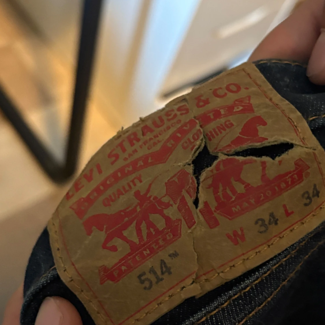 Levi's 514 mörkblå jeans W34 L34 - 1