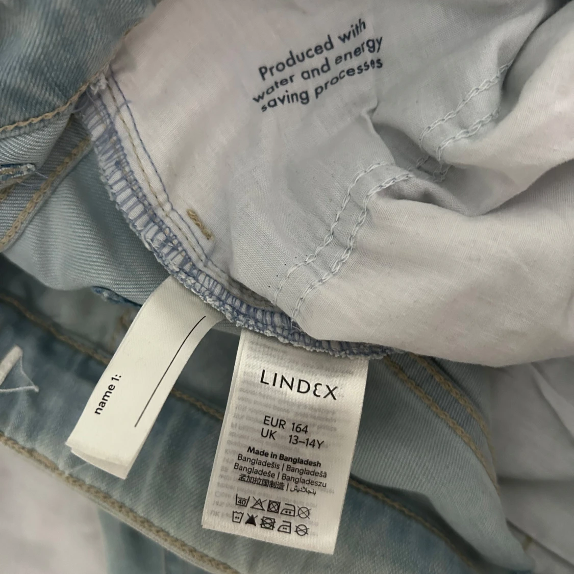 Ljusblå wide jeans från Lindex - 2