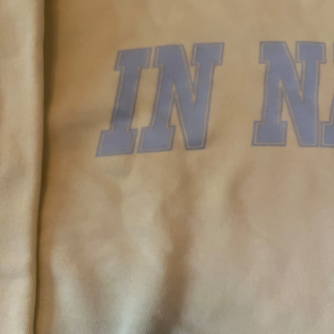 Gul croppad sweatshirt IN NATURE - 1