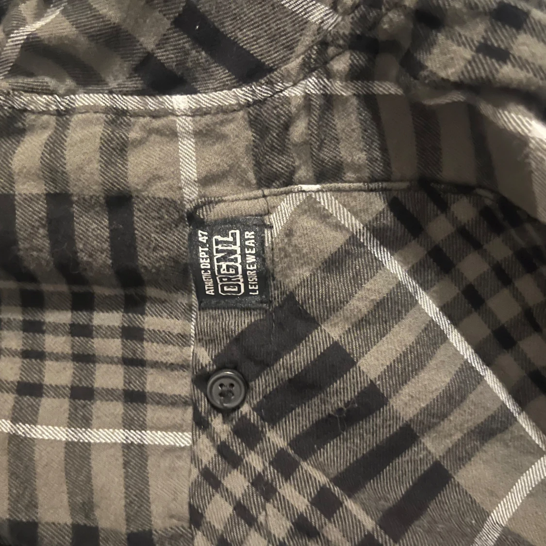 Rutig skjorta från H&M i svart och grått - 1