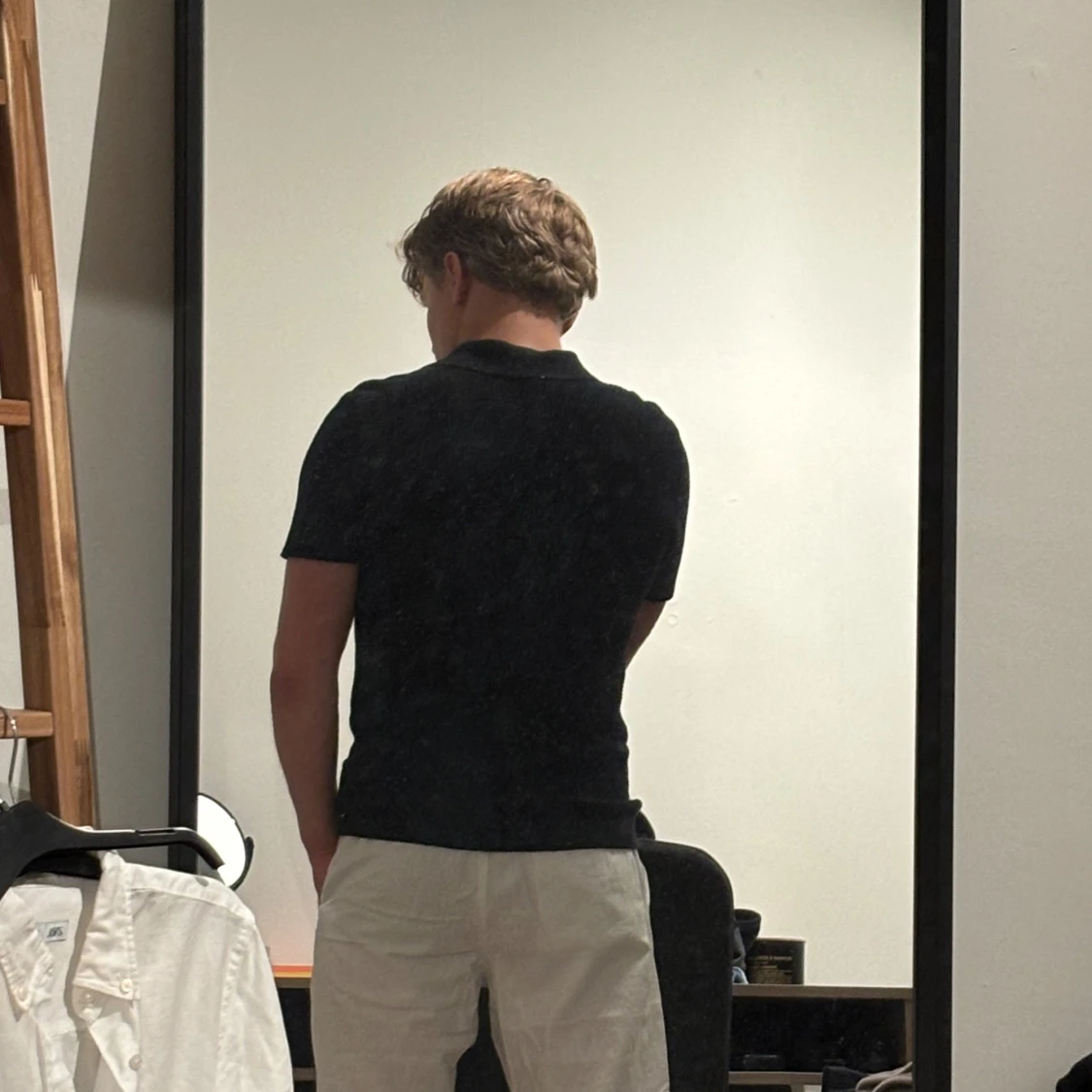 Svart pikétröja med dragkedja H&M - 1